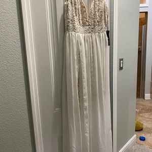 Lulus white maxi dress